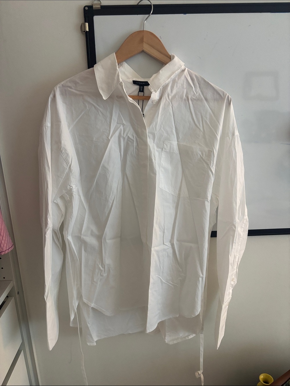 Classic White Womens Button-Down Shirt